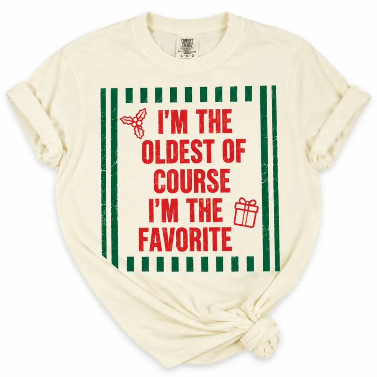 I'm The Favorite One Custom Friends Matching Christmas T-Shirt
