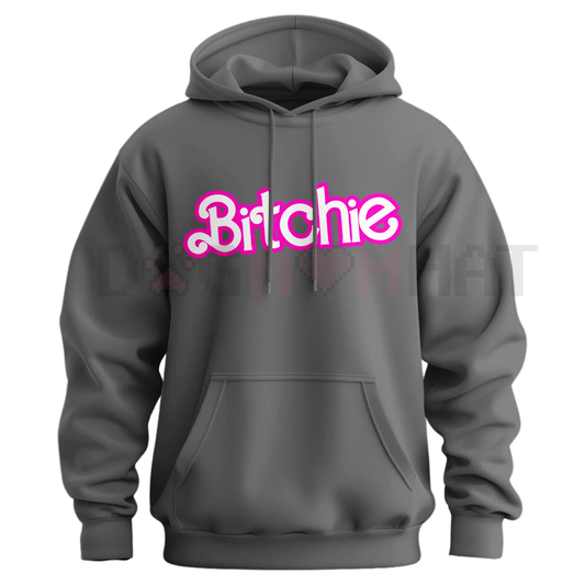 Minimalist "Bitchie" Slogan Crewneck – Unisex Comfort Pullover