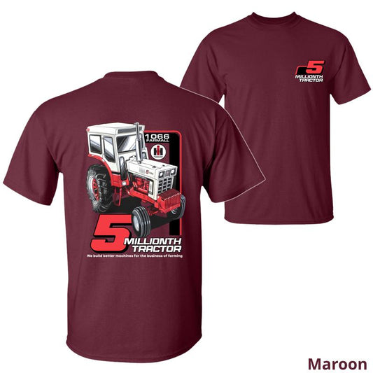 5 Millionth Tractor Farmall 1066 T-Shirt – Vintage Agriculture Shirt -Dogmomhat