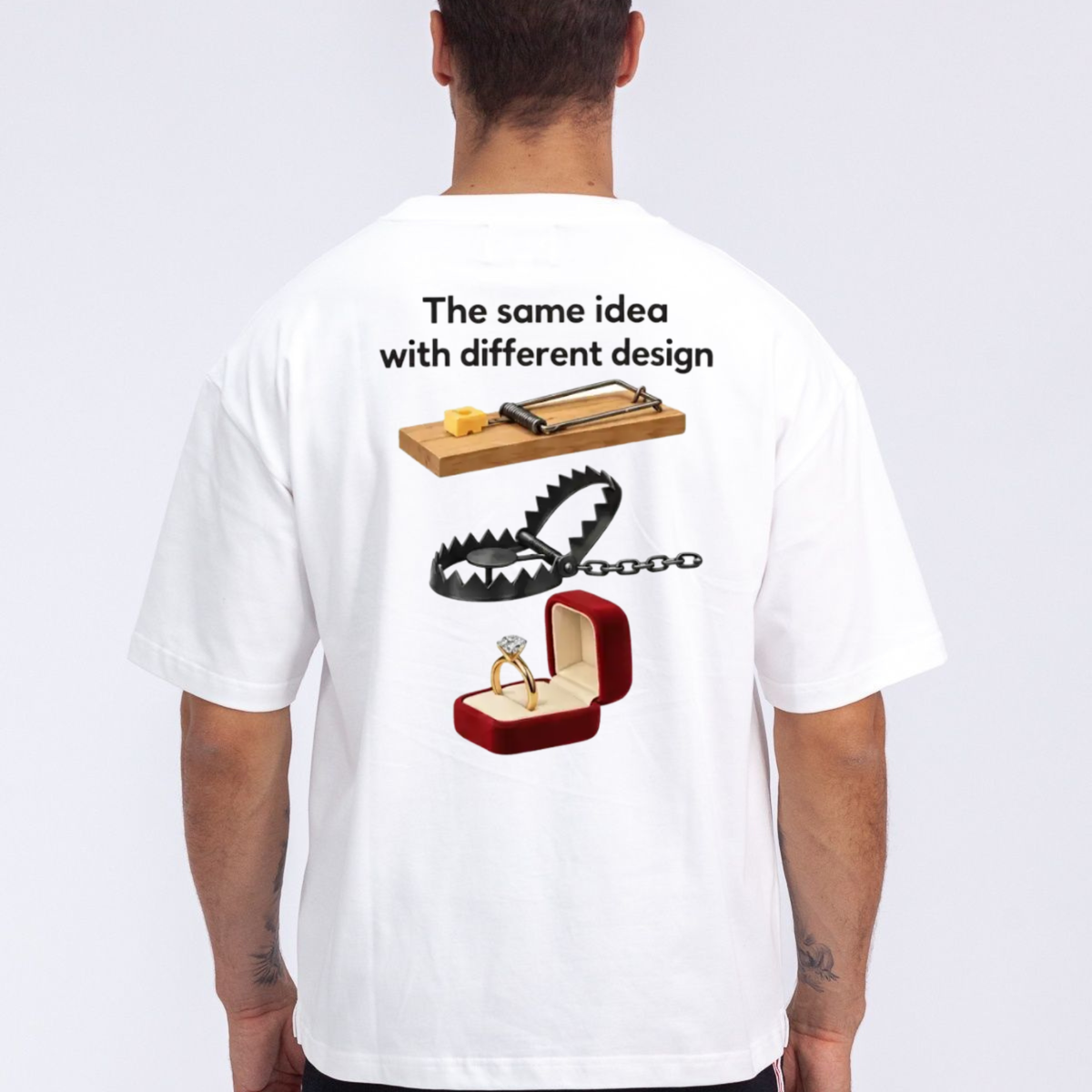 Parke Horizon Tee – "Same Idea Different Design" Funny Creative Humor Graphic T-Shirt