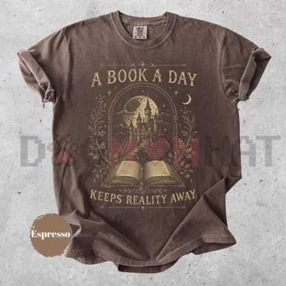 "A Book a Day Dragon" Graphic T-Shirt