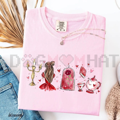 Enchanted Romance Tee – "Tale as Old as Time" Fairy Tale Shirt