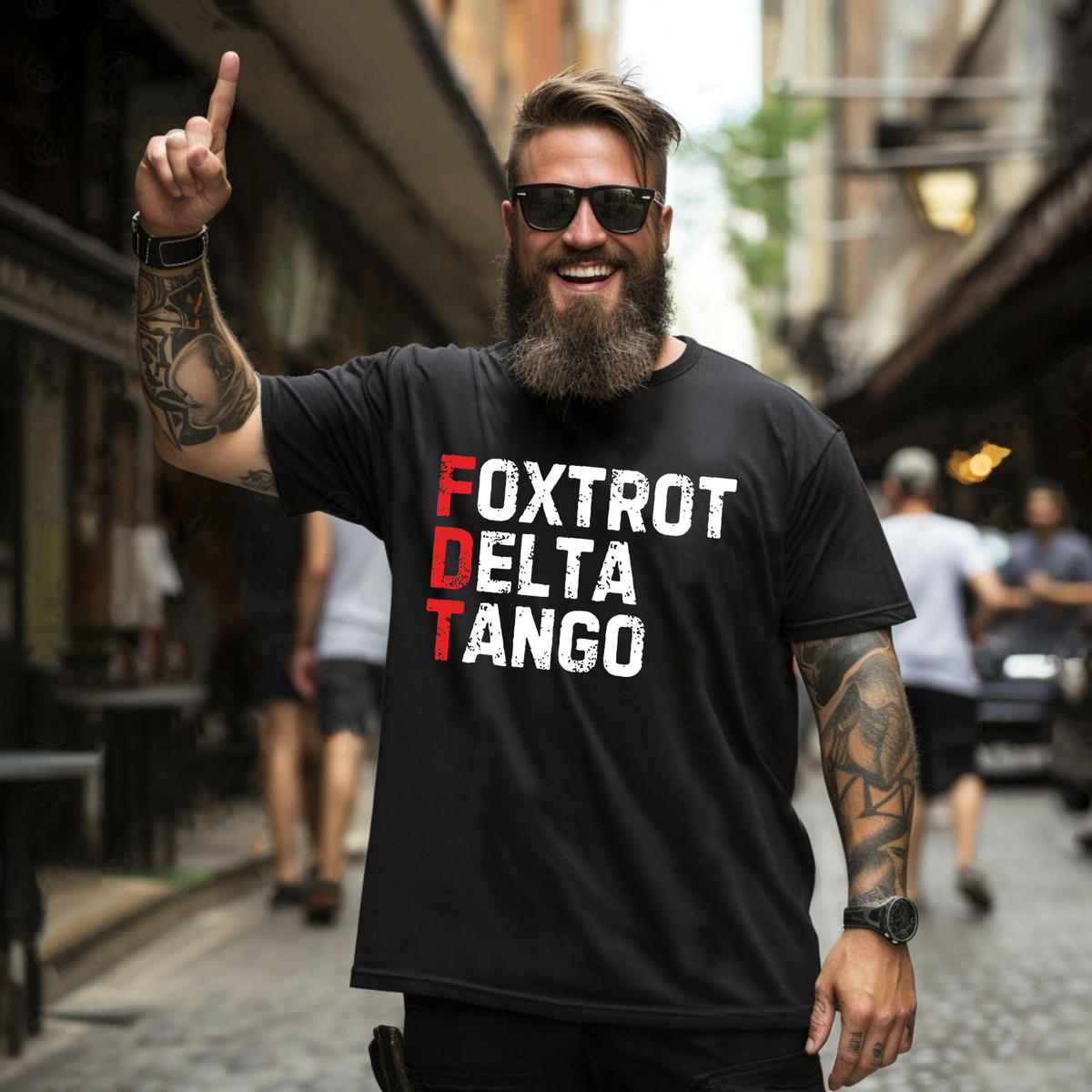 Parke Horizon Tee – "Foxtrot Delta Tango" Tactical Military Cooling Performance T-Shirt