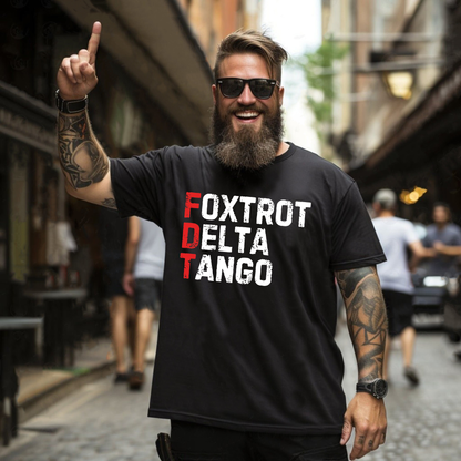 Parke Horizon Tee – "Foxtrot Delta Tango" Tactical Military Cooling Performance T-Shirt