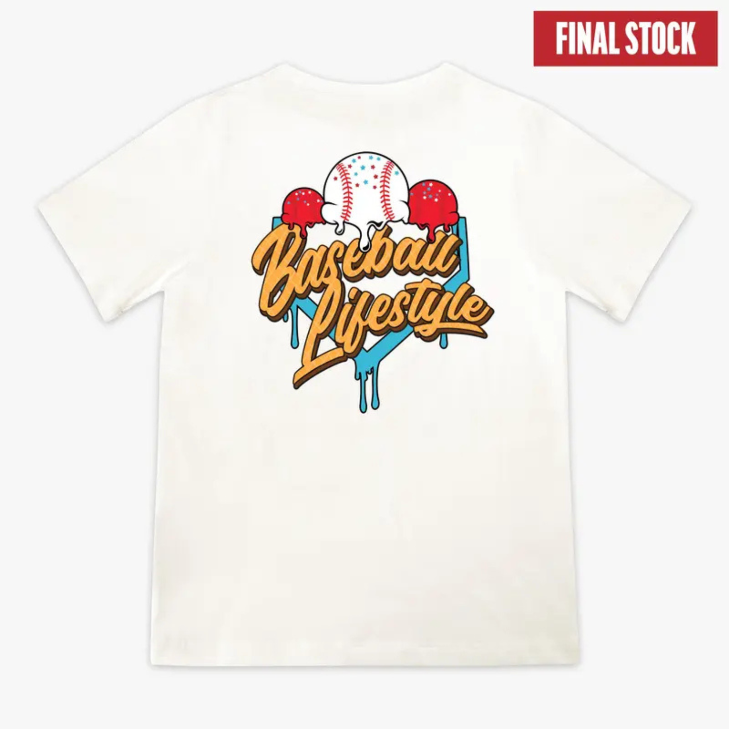 Ice Cream Baseball Lifestyle Tee – "Cotton Candy" Edition Graphic Shirt
