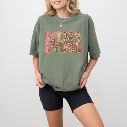 Pick Your MAMA Print Mystery Western Graphic T-Shirt
