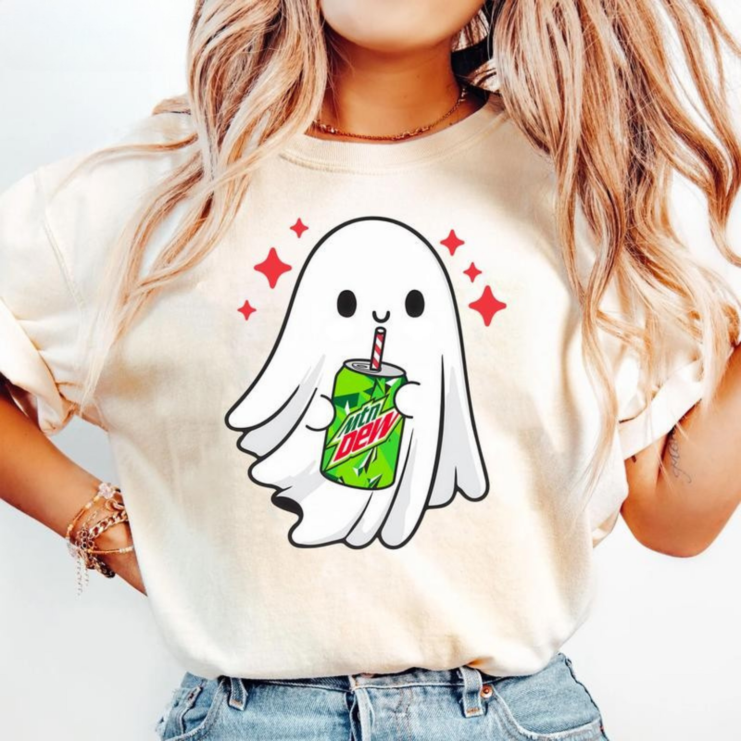 Spooky Ghost Halloween T-Shirt – Funny Skeleton Graphic Tee