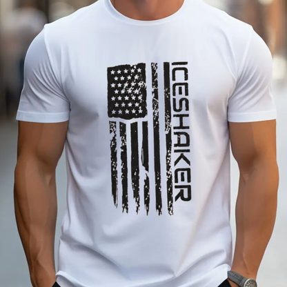 Old Glory Shreds Tee – Ice Shaker Tattered Flag Limited Edition Patriotic Shirt