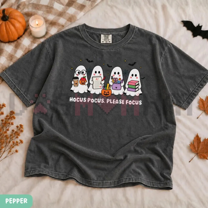 Funny Teacher Ghost Halloween Graphic T-Shirt