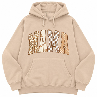 Parke Horizon Hoodie – "Saturday Cheetah Star Mama" Blush Graphic Hoodie