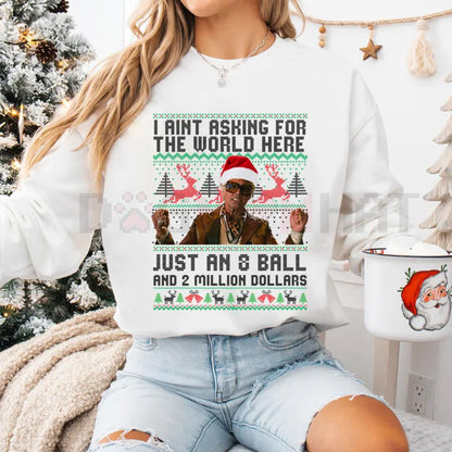 Funny The Righteous Gemstones '8 Ball & 2 Million' Ugly Christmas Sweatshirt
