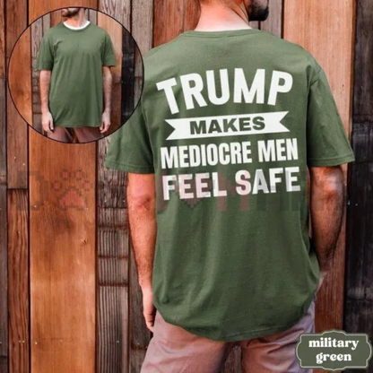 Progressive Satire Back Print Graphic Tee - Funny Political Commentary Pure Cotton Unisex Casual Shirt