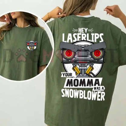Johnny 5 Retro Sci-Fi Comedy Tee - Classic 80s Movie Laser Lips Pure Cotton Unisex T-Shirt