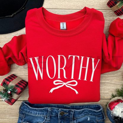 "Worthy" Minimalist Sweatshirt