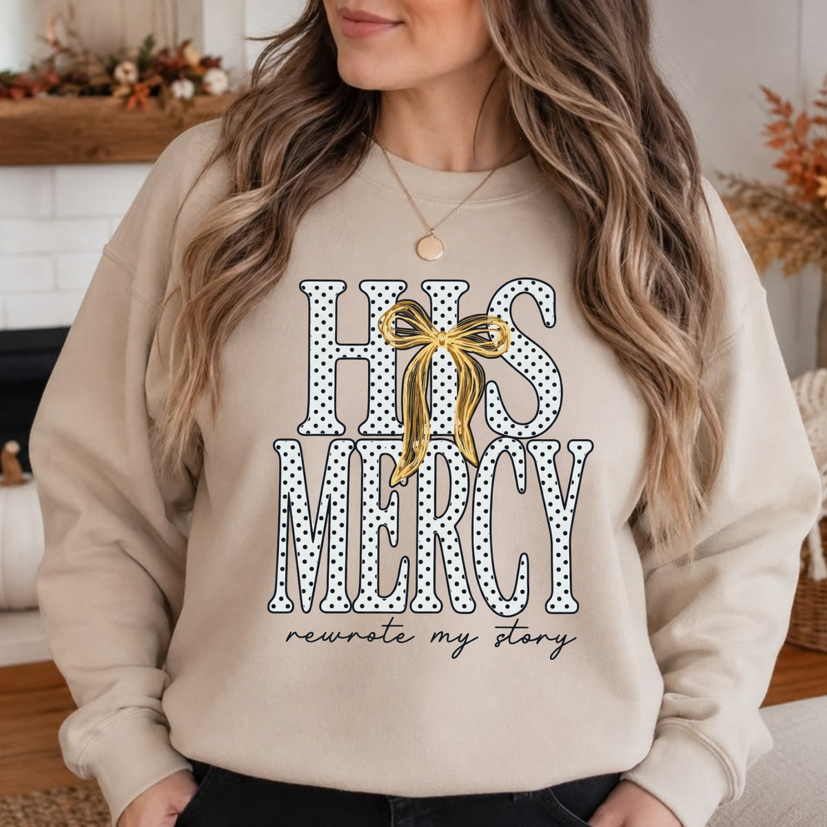 Parke Horizon Sweatshirt – Retro "His Mercies Are New Every Morning" Coyote Graphic Crewneck