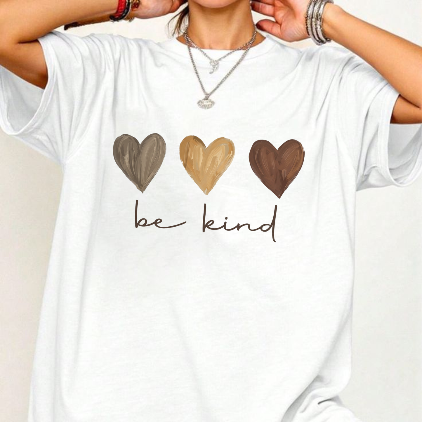 Women’s Casual Leopard & Heart Print T-Shirt