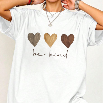 Women’s Casual Leopard & Heart Print T-Shirt