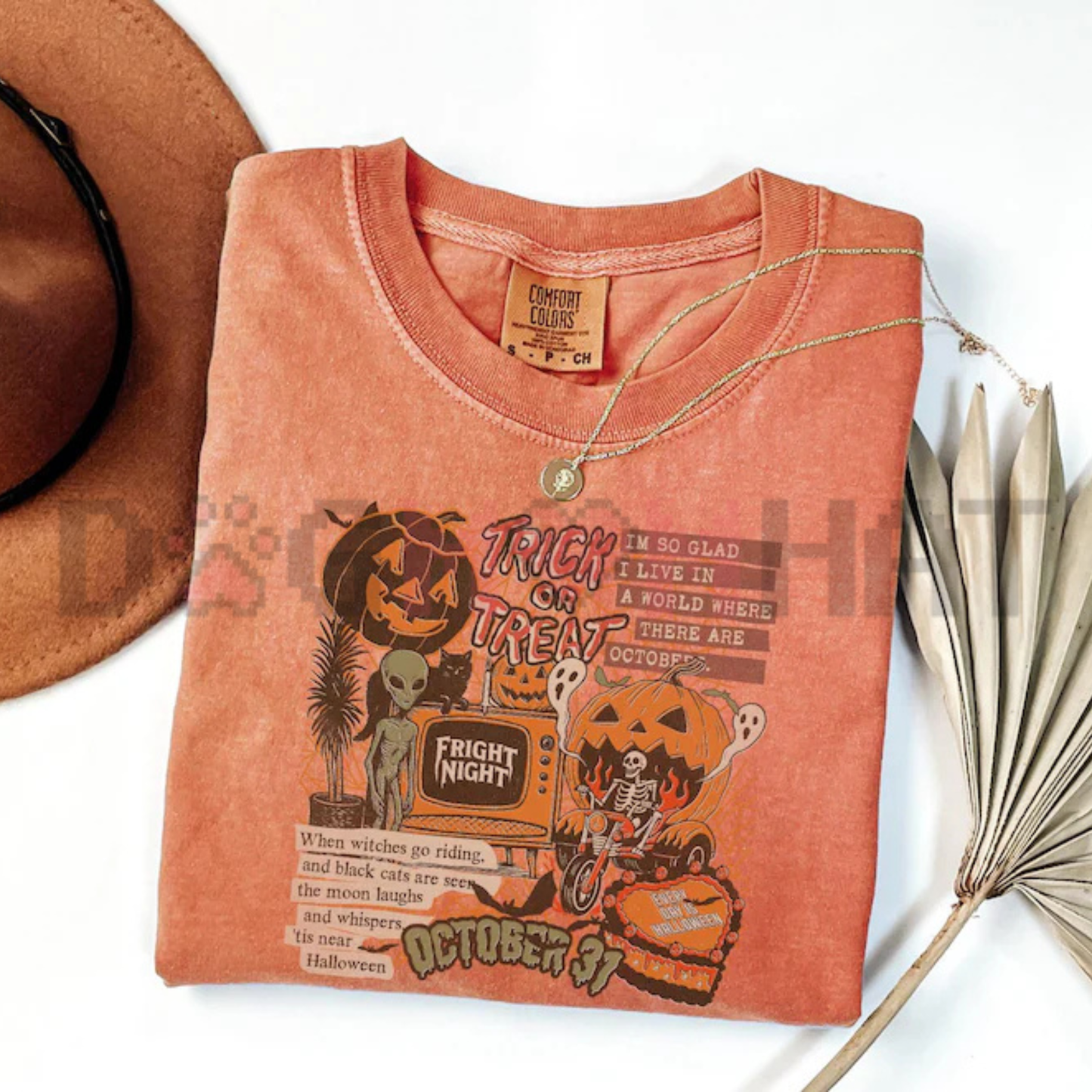 Vintage Spooky Icon Collage Graphic Tee - Retro Halloween Ghost Soft Cotton Unisex Fall Aesthetic T-Shirt