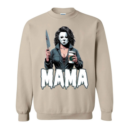 "Spooky Mama" Halloween Sweatshirt - Cool Mama Crewneck & Gift for Mom
