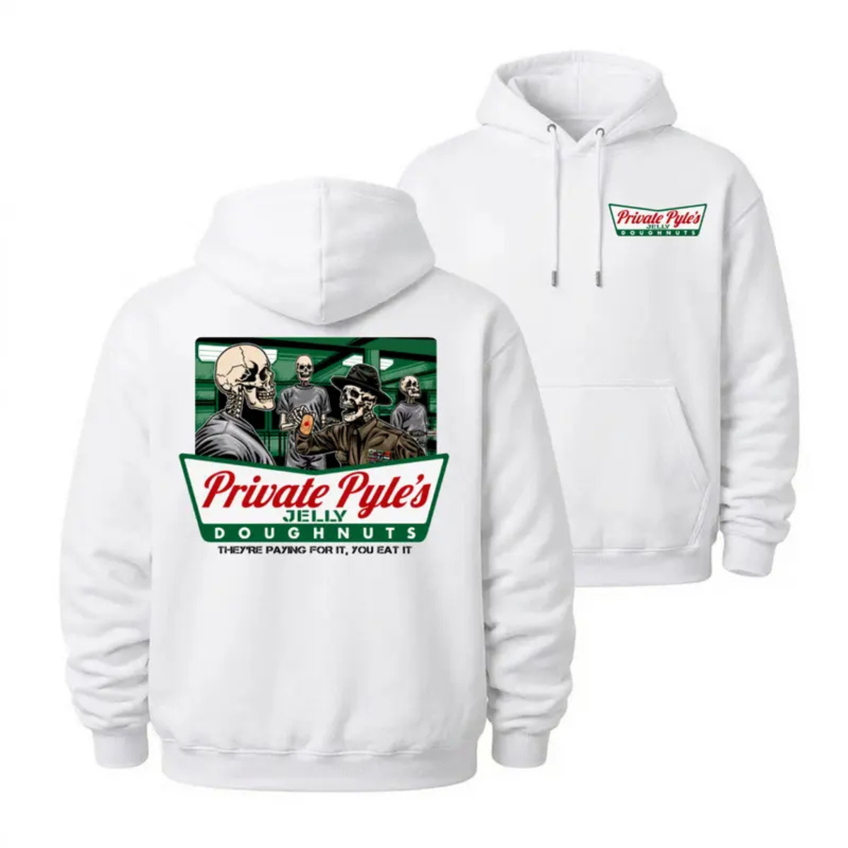 Parke Horizon Hoodie – Private Pyle's Jelly Doughnuts Full Metal Jacket Graphic Pullover