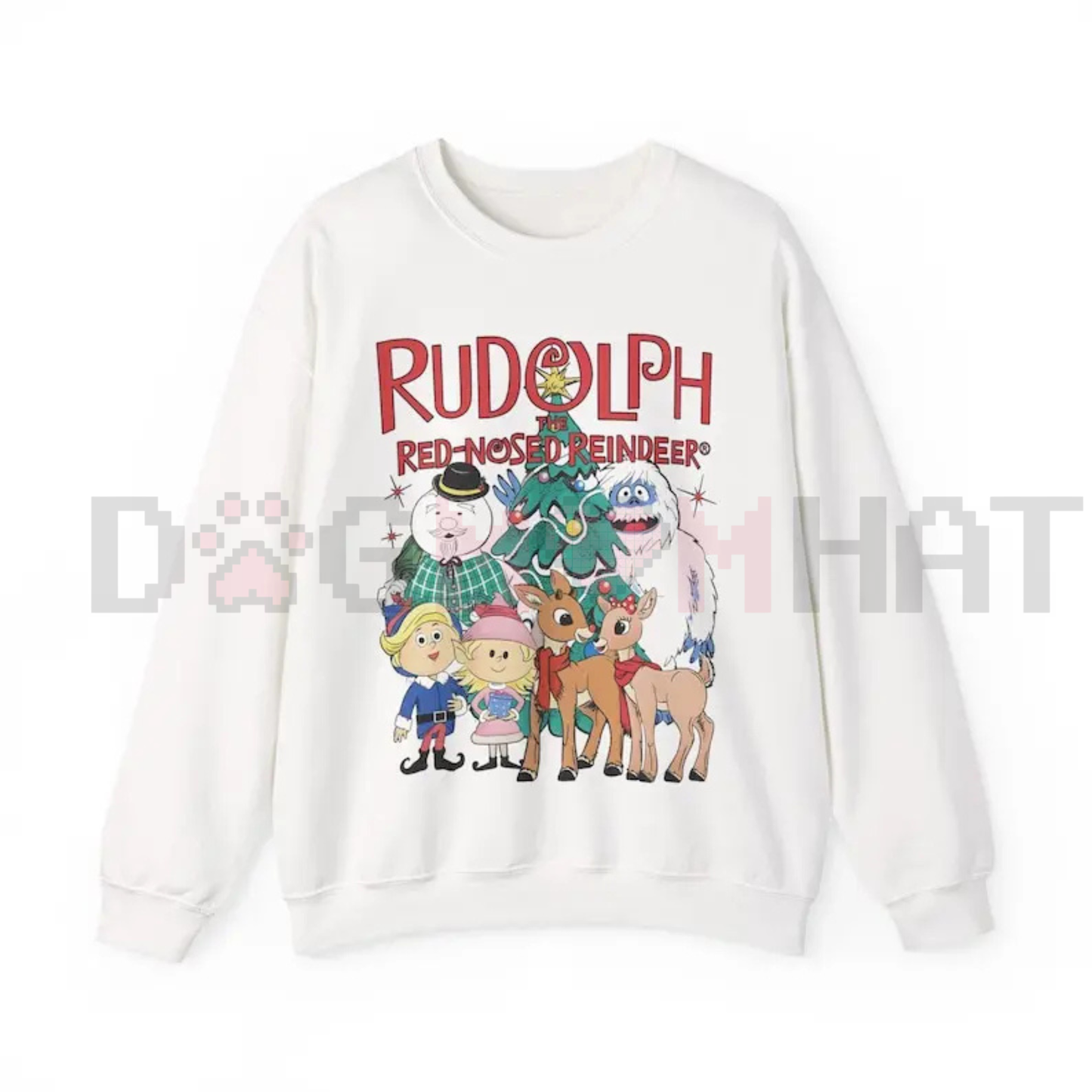 Vintage Look Rudolph Sweatshirt