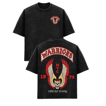 Parke Horizon Top – The Warriors 1979 Cult Film Vintage Double-Sided Skull Graphic Sleeveless Tank Top