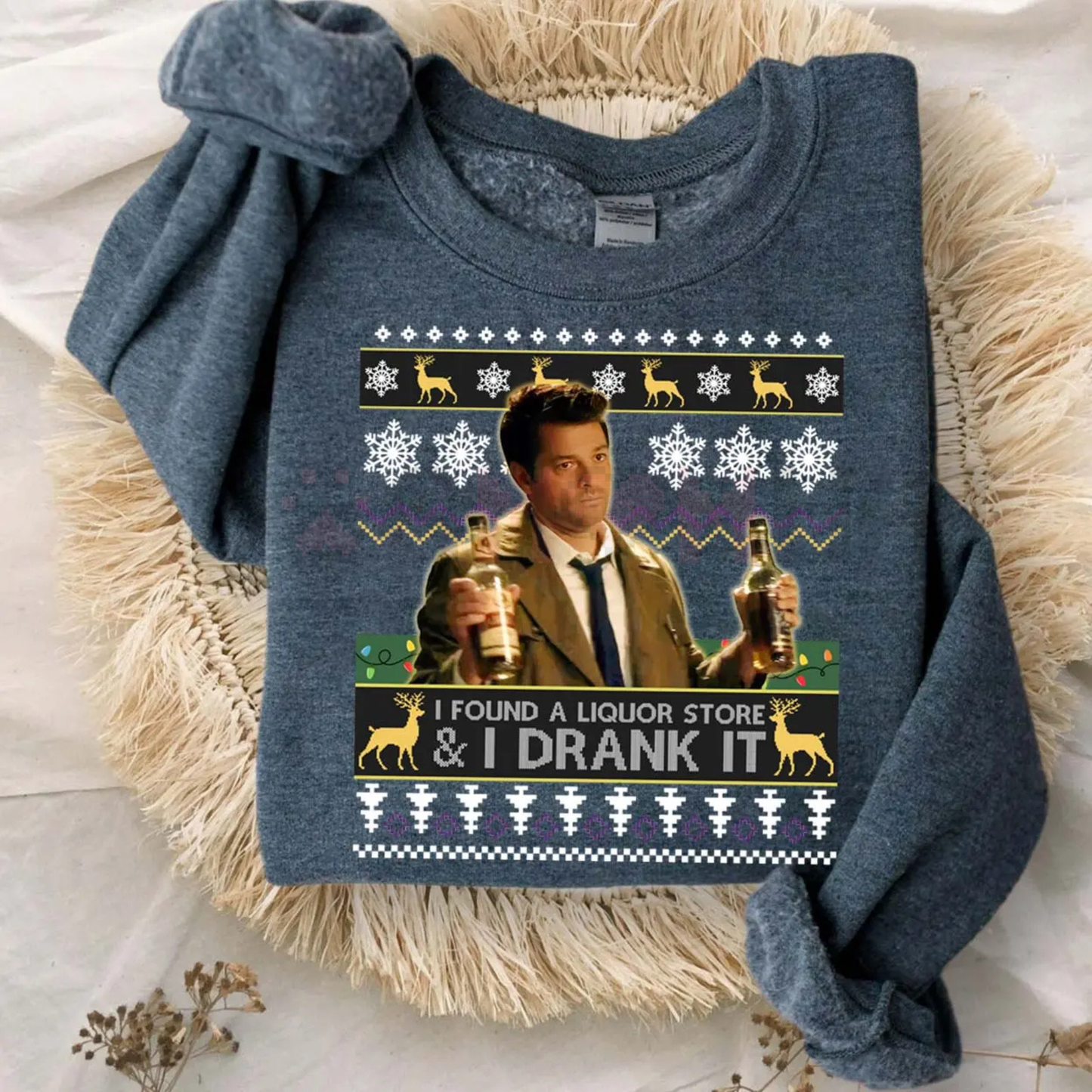 Dean Winchester 'I Drank It' SPN Ugly Sweatshirt