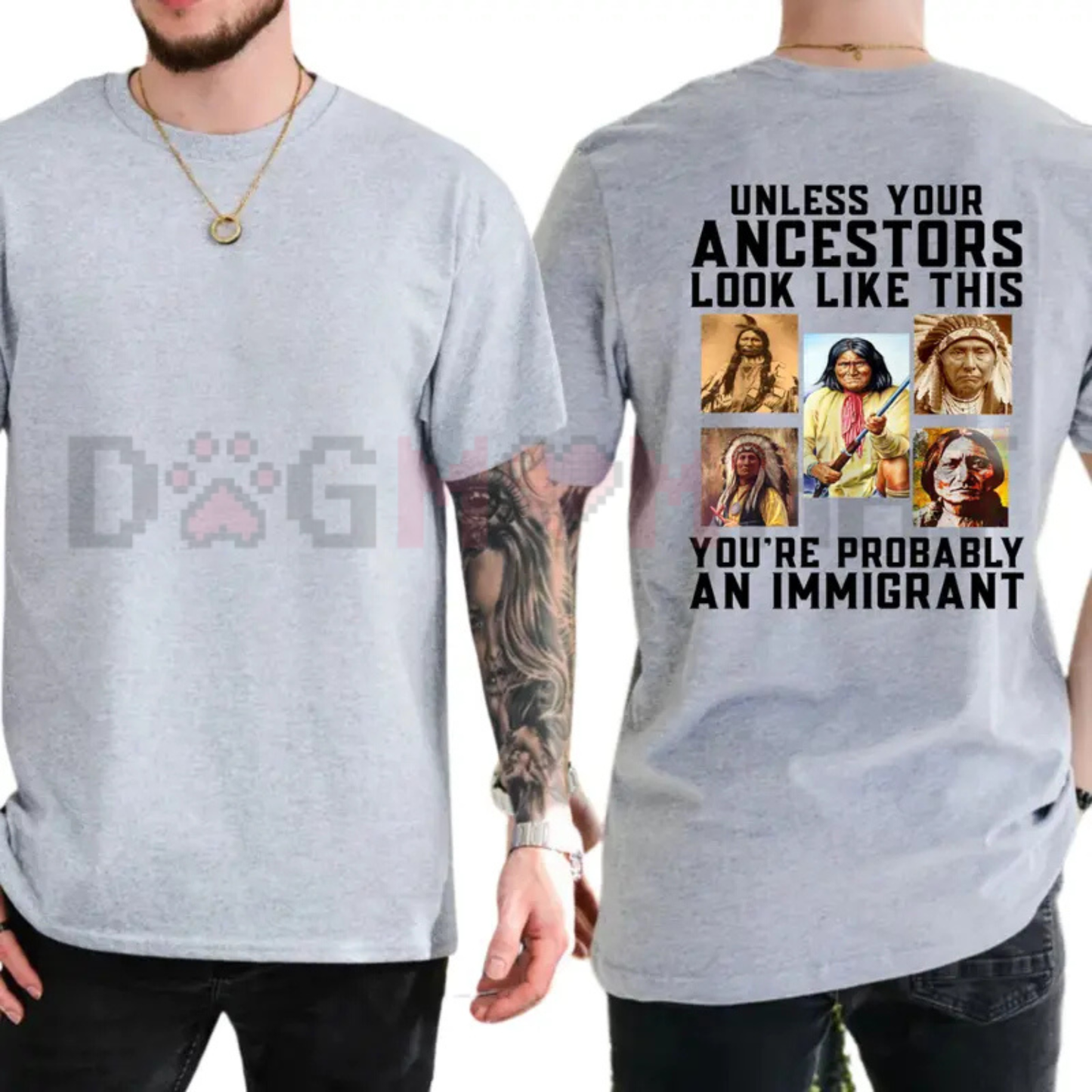 Native Heritage Ancestral Sovereignty Graphic Tee - Indigenous Rights Equality Cotton Shirt