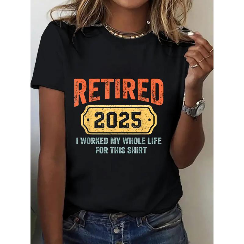 Funny Retirement T-Shirt – Casual Sporty Top with Playful Print