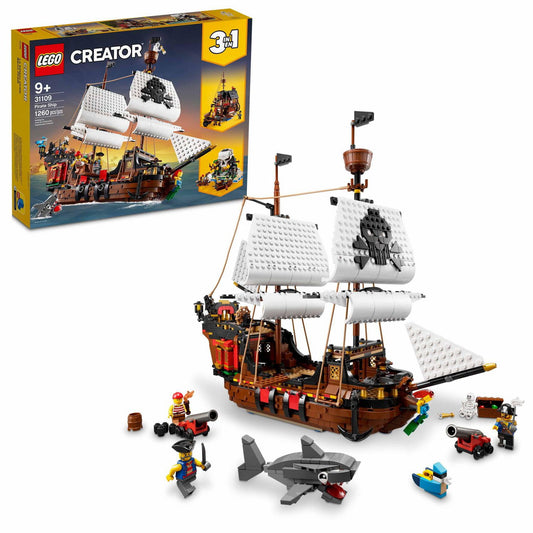 LEGO Creator 3in1 Pirate Ship 31109 Toy Building Kit (1,260 Pieces)