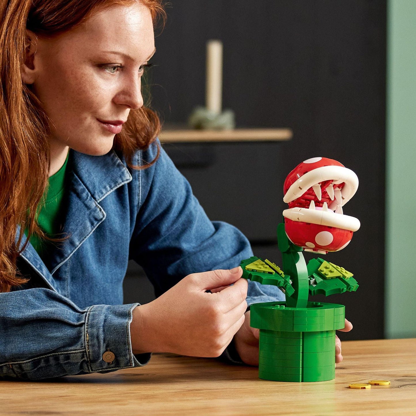 LEGO Super Mario Piranha Plant 71426, Build and Display Super Mario Brothers Toy for Adults and Teens, Authentically Detailed Posable Figure, Holiday or Birthday Gift for Gamers and Super Mario Fans