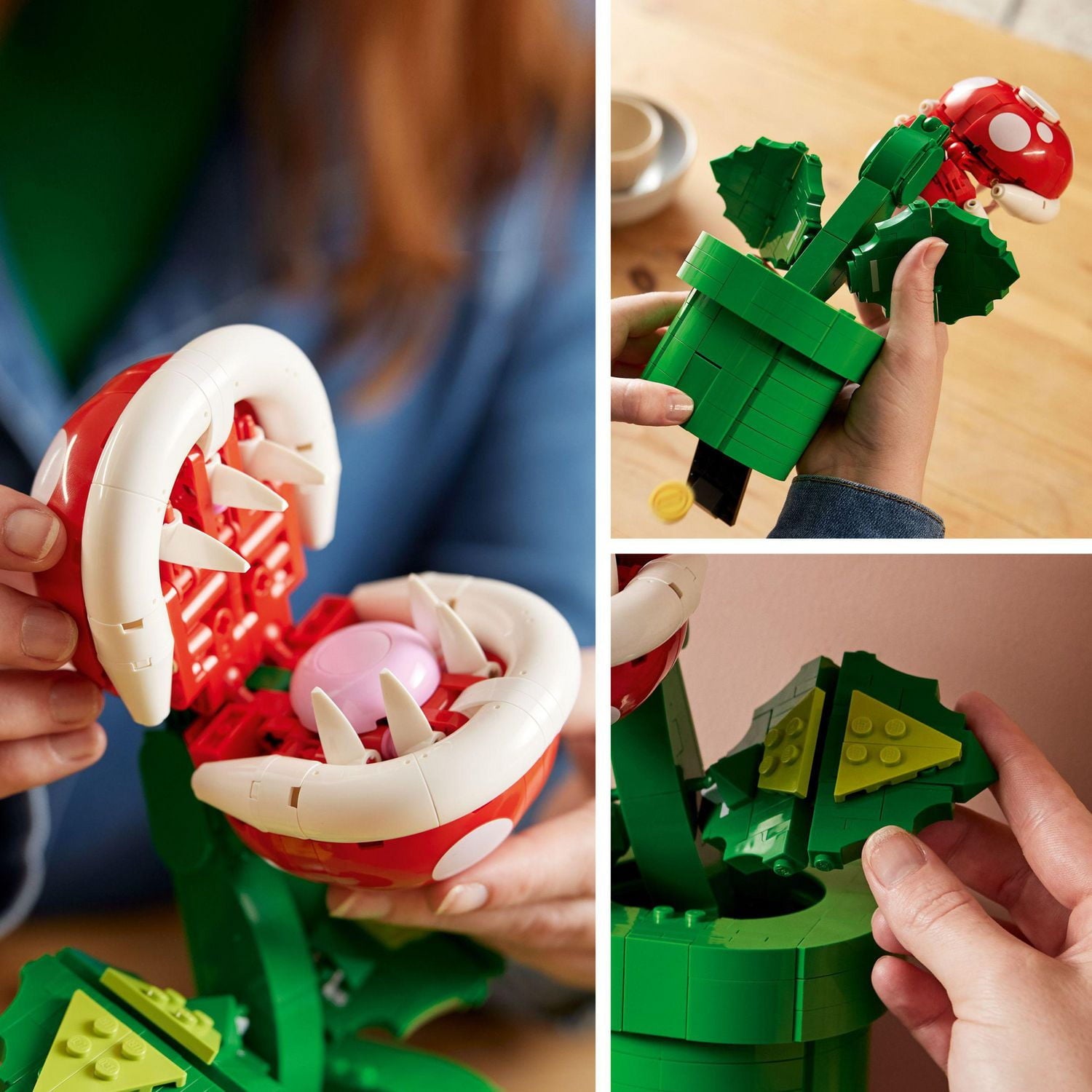 LEGO Super Mario Piranha Plant 71426, Build and Display Super Mario Brothers Toy for Adults and Teens, Authentically Detailed Posable Figure, Holiday or Birthday Gift for Gamers and Super Mario Fans