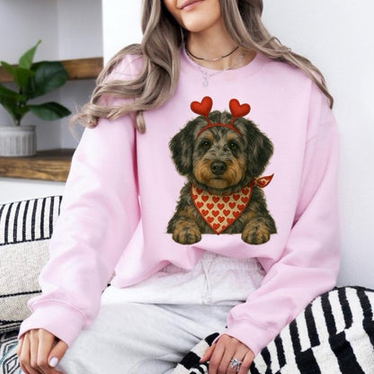 Custom Valentine's Dog Mom Sweatshirt