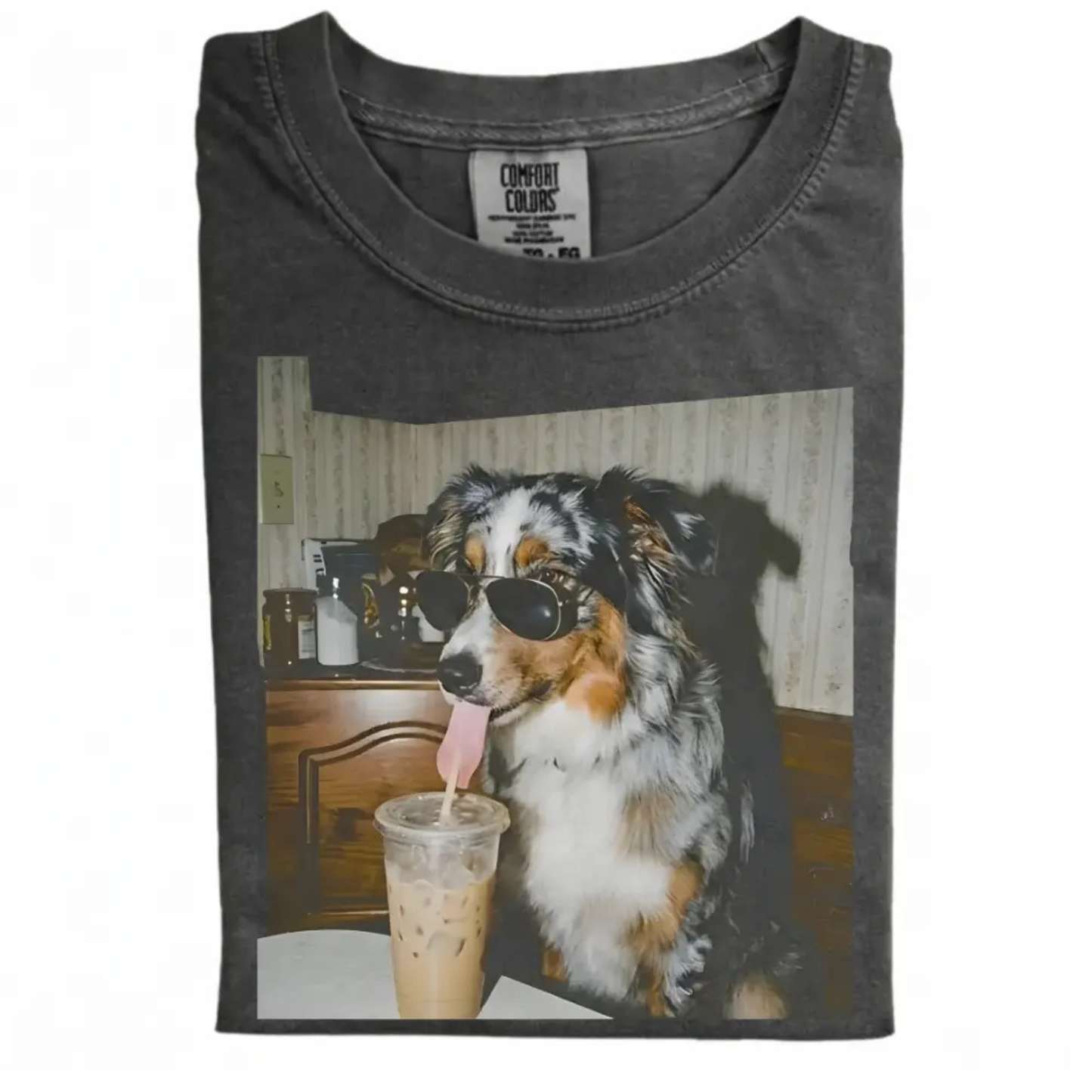 Vintage 90s "Dog Breeds Available" Iced Coffee T-Shirt