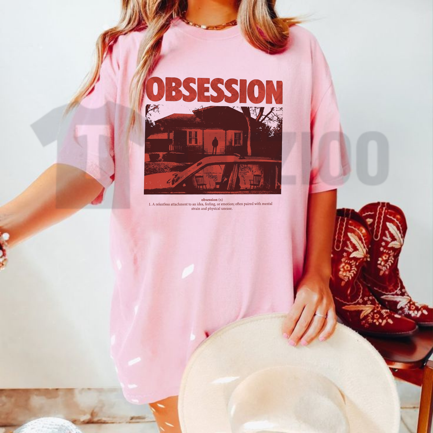 Obsession Retro Horror Graphic T-Shirt - Vintage 80s Thriller Movie Cotton Tee