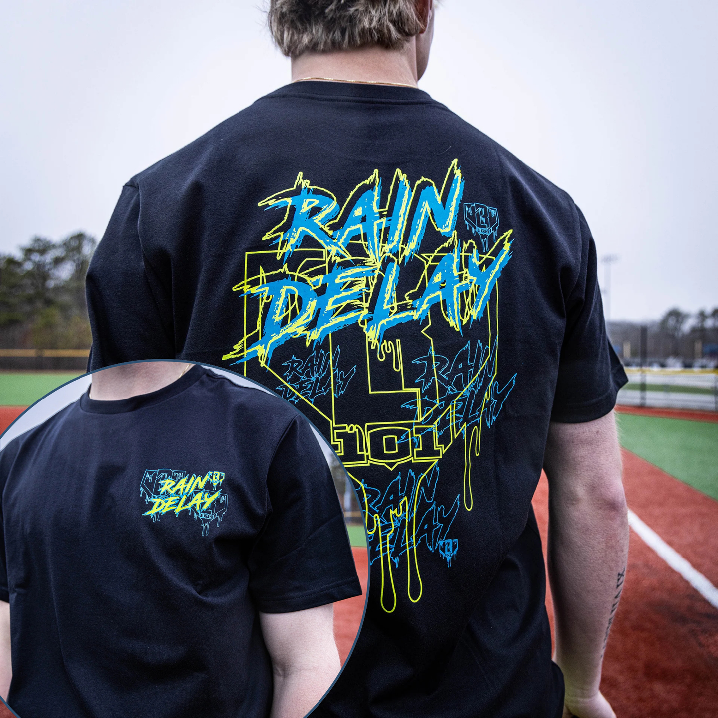 "Rain Delay" Lightning Bolt T-Shirt