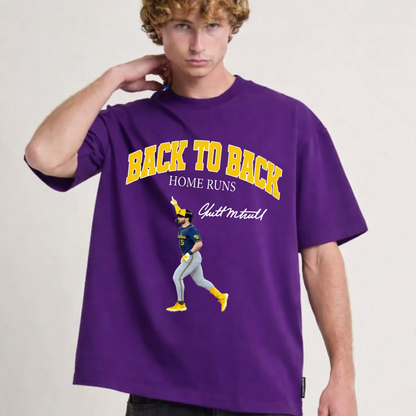Walk-Off Wonder Tee – Garrett Mitchell Back to Back Home Run Baseball Shirt