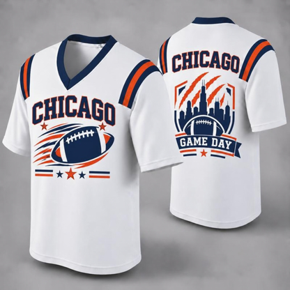 "32 City Football Fan Jersey Style" Athletic Graphic T-Shirt