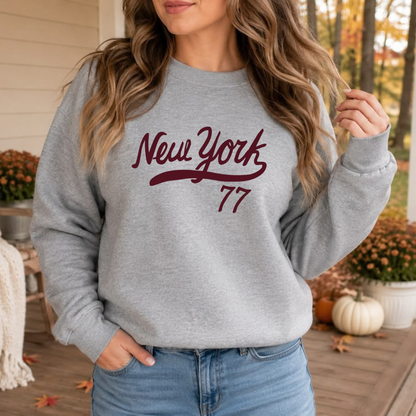 Festive Friction Sweatshirt – "Team Game Day" Sports Fan Graphic Crewneck