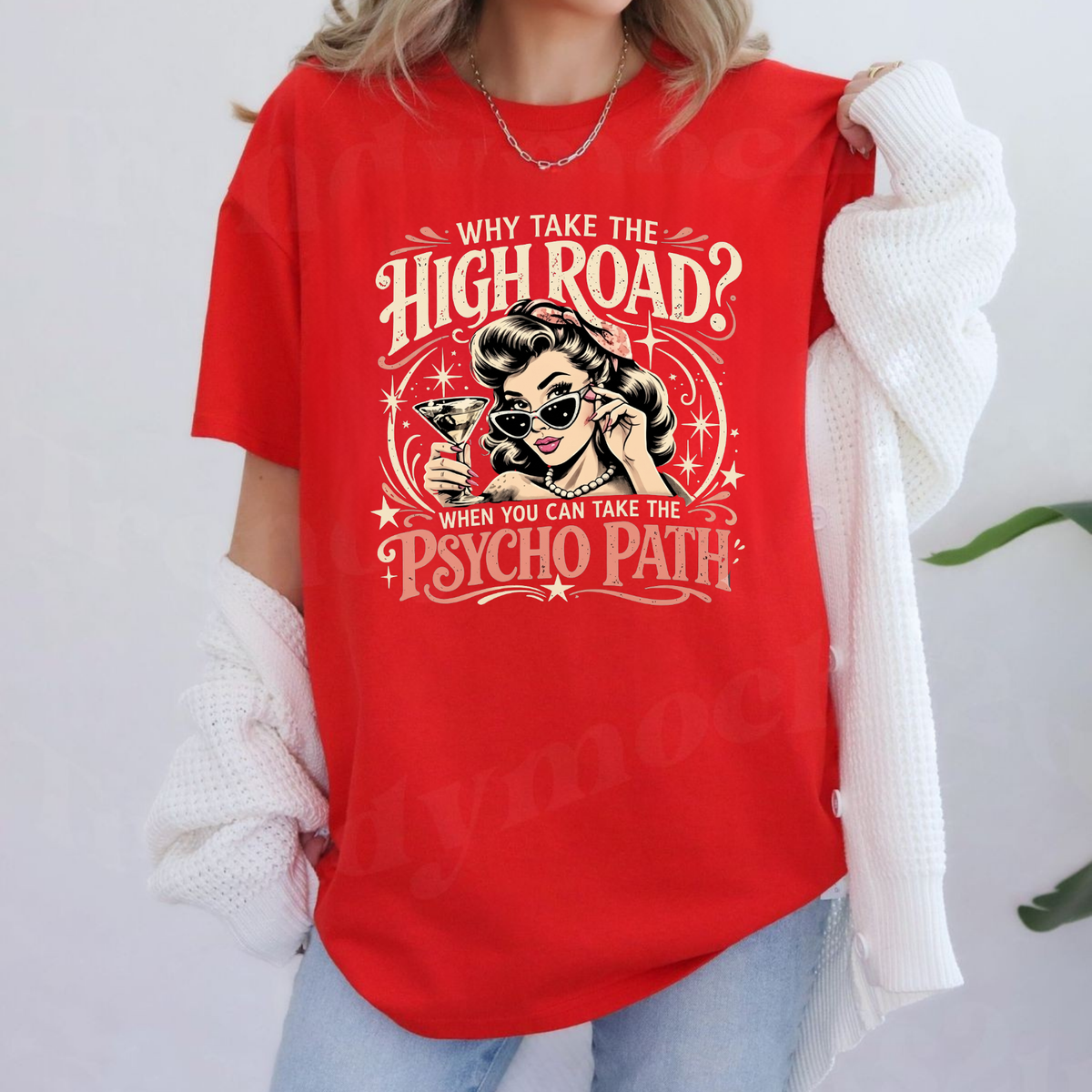 Parke Horizon Tee – Vintage Retro Pin-Up Girl Graphic Cotton T-Shirt