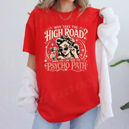 Parke Horizon Tee – Vintage Retro Pin-Up Girl Graphic Cotton T-Shirt