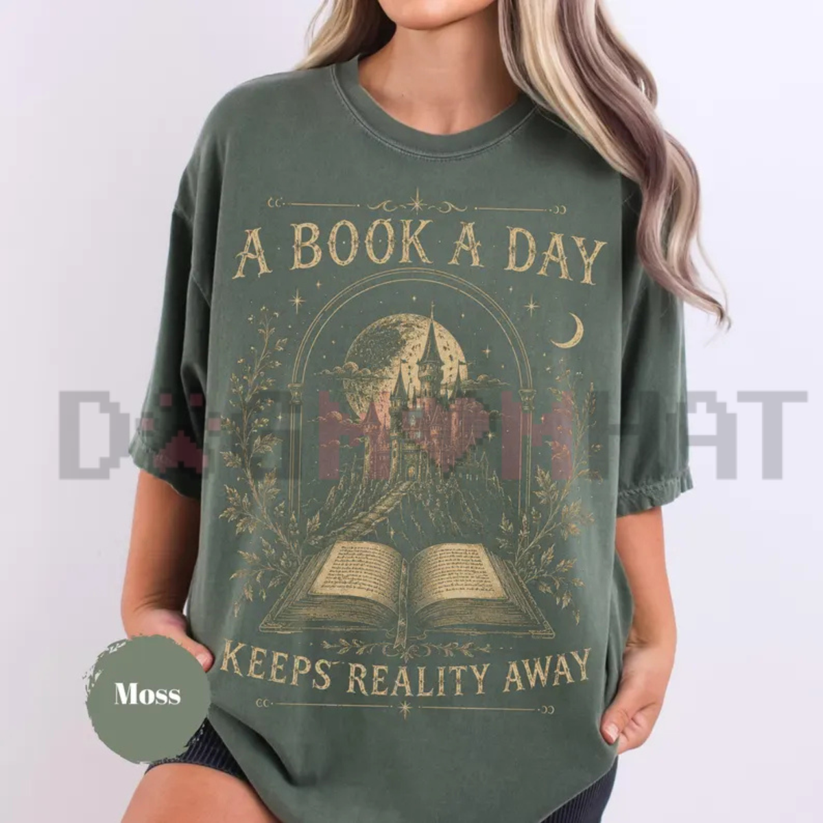 "A Book a Day Dragon" Graphic T-Shirt