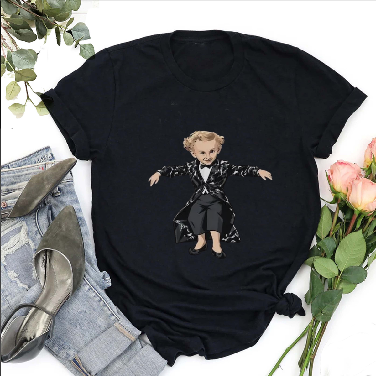 Riff Raff Stride Tee – "Tiptoeing In My Jordans" Leprechaun Graphic Shirt