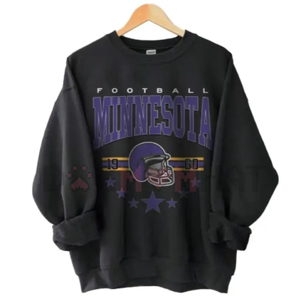 Vintage 90s All Team Football Sweatshirt – 1960s Cowboy Game Day Shirt Style, Unisex Football Fan Gift Sweater