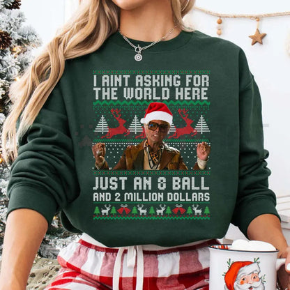 Funny The Righteous Gemstones '8 Ball & 2 Million' Ugly Christmas Sweatshirt