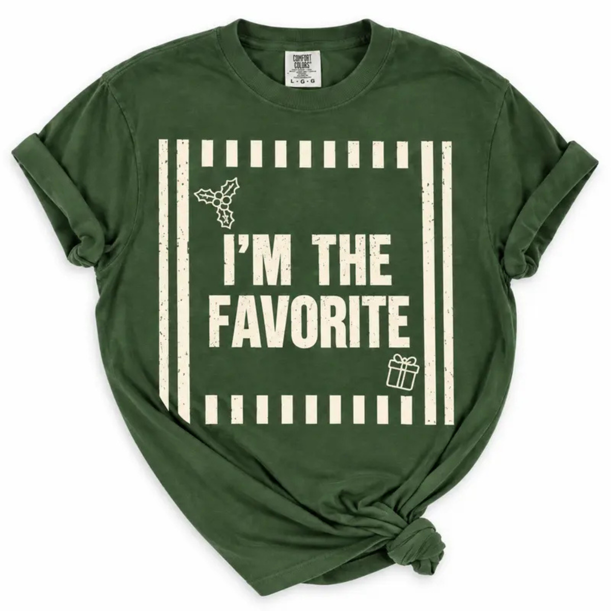 I'm The Favorite One Custom Friends Matching Christmas T-Shirt