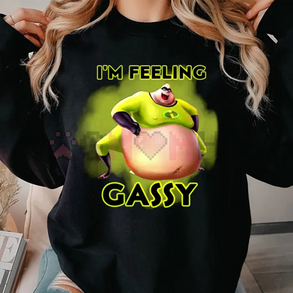 The Incredibles "Gassy" Shirt – Funny Meme Crewneck Graphic Tee