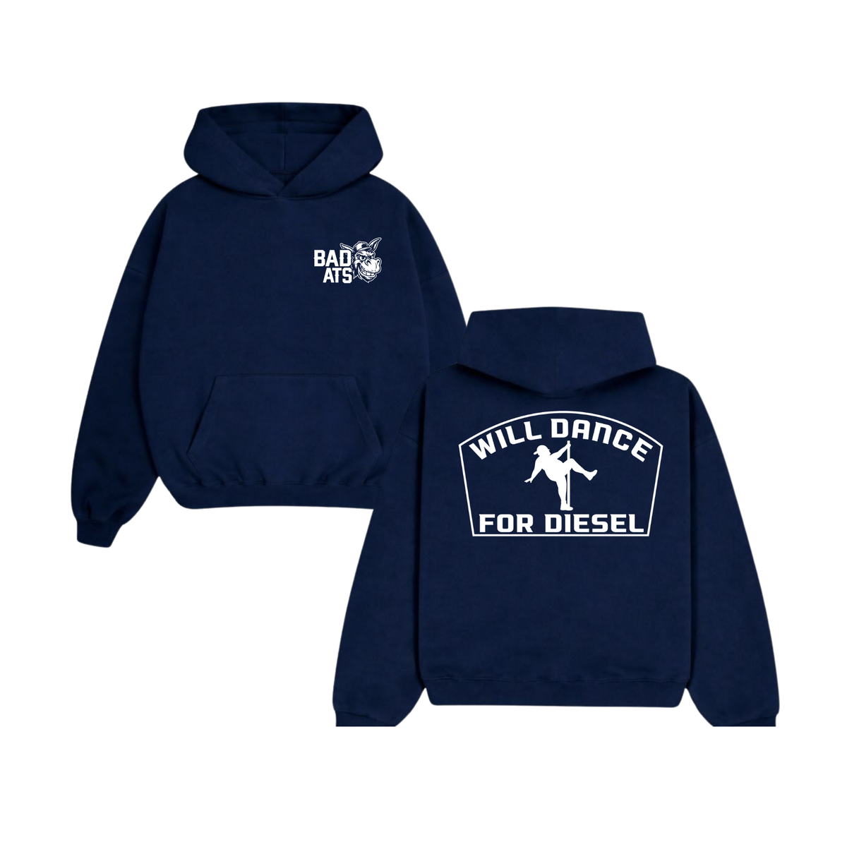 Parke Horizon Hoodie – "Will Dance For Fuel" Mechanic Automotive Graphic Heavy-Blend Pullover