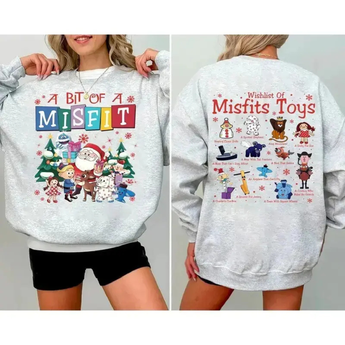 Misfit Toys Nostalgic Christmas Graphic Sweatshirt