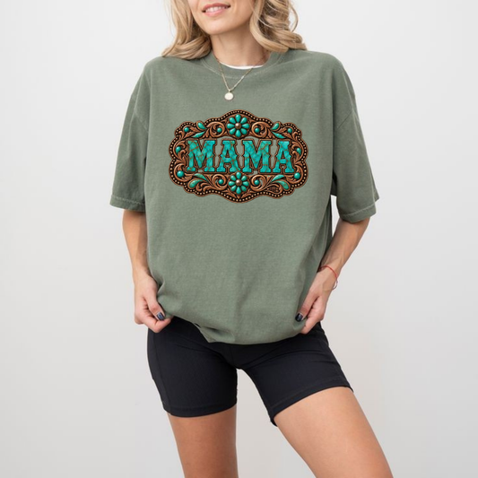 Pick Your MAMA Print Mystery Western Graphic T-Shirt